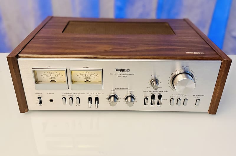 Vintage Technics ⚡SU-7700 Stereo Integrated Amplifier (50 WPC) - Serviced +  Cleaned + Wood Cabinet + LED