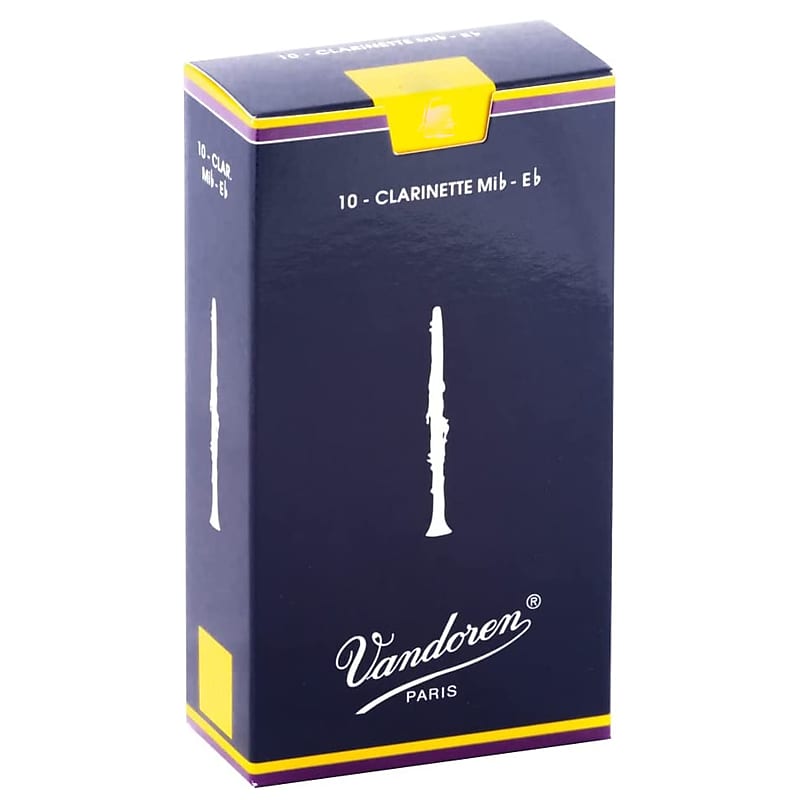 Vandoren Eb Clarinet Traditional Reeds Strength 1, Box of 10 | Reverb