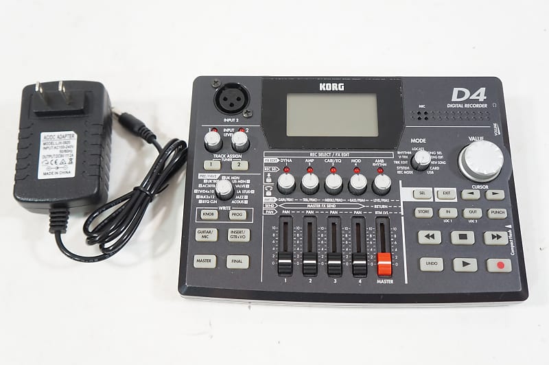 D4 Digital Recorder 4 Track MTR w/ Compact Flash Multi Reverb
