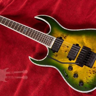 B.C. Rich Shredzilla Prophecy Exotic Archtop with Floyd Rose Left Handed Reptile Eye SZA624FRRELH image 3