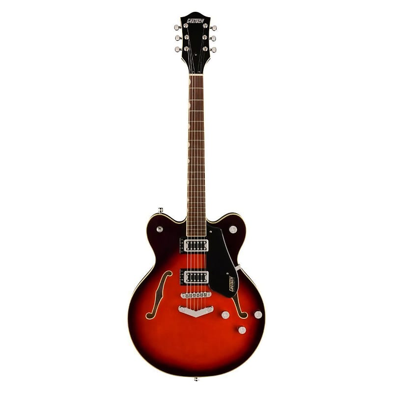 Gretsch G5622 Electromatic Center Block Double-Cut 6-String Right-Handed Electric Guitar with V-Stoptail Tailpiece (Claret Burst) image 1
