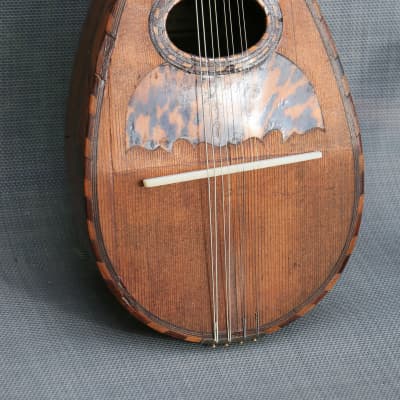 MANDOLIN ANTIQUE ITALIAN BOWLBACK ‘IL GLOBO’ 1890s ITALY image 1