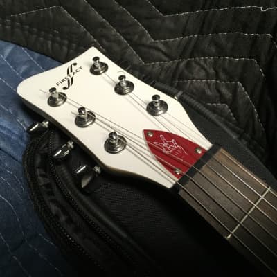 First Act Garage Master SLASH guitar Volkswagon Slash Guitar 2000's - Red Pickguard / white body image 19