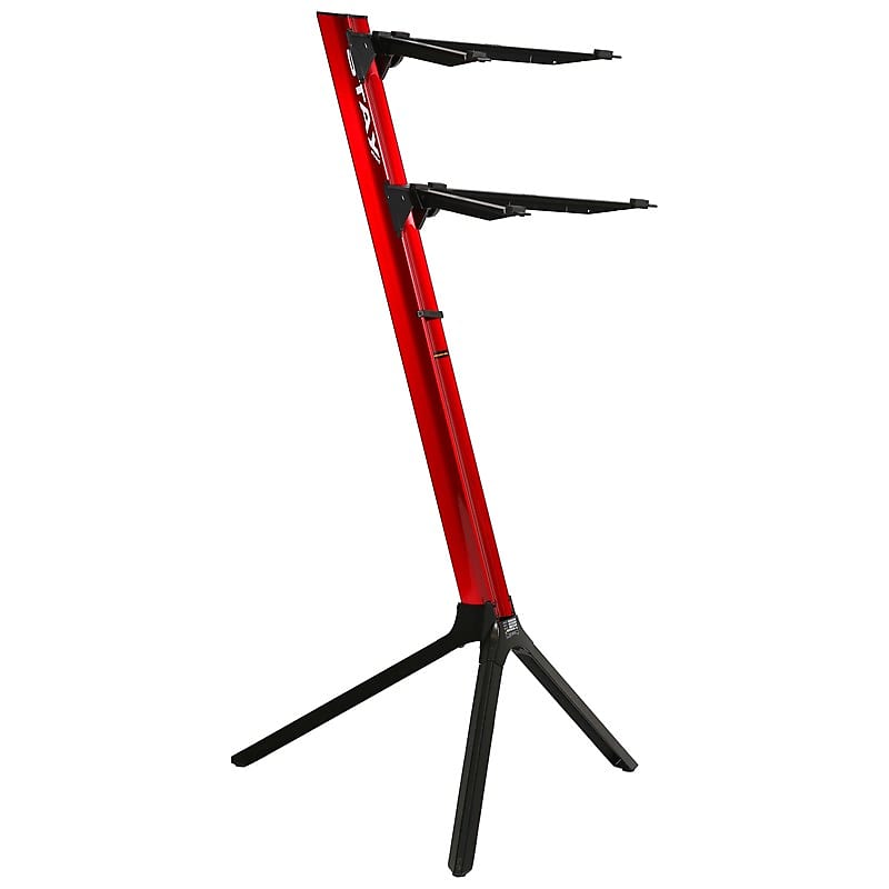 Stay 11002C Slim Series TwoTier Column Keyboard Stand, Red Reverb