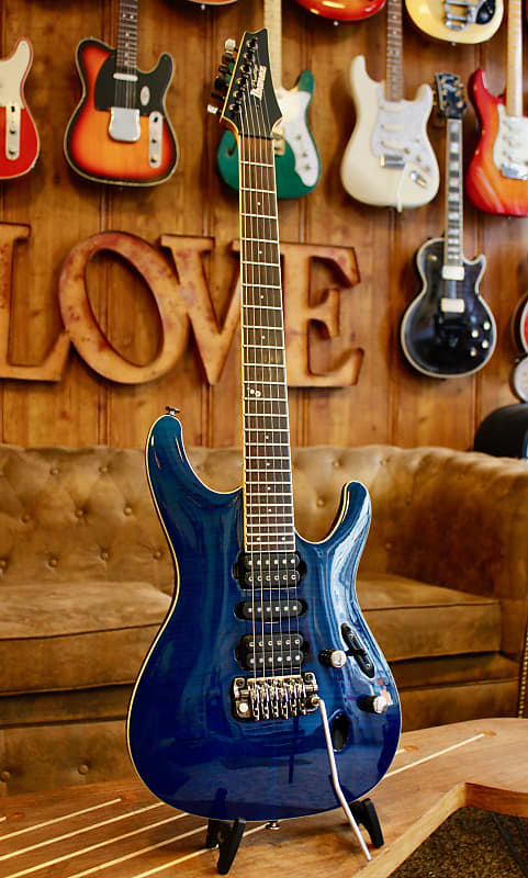 Ibanez SV5470F Trans Blue Flame | Reverb