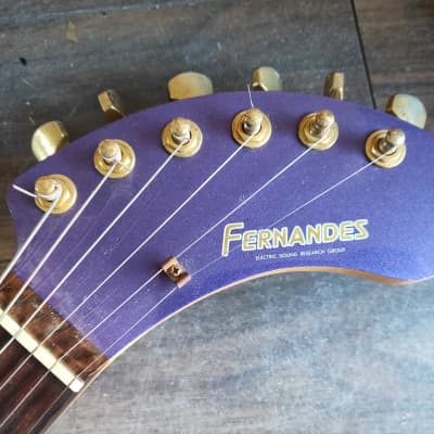 Fernandes Nomad Travel Guitar w/Built In Amplifier MIJ (Purple) image 5
