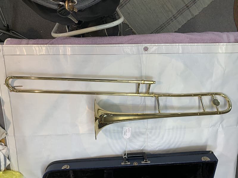 Mendini Tenor Trombone Gold Plate Reverb
