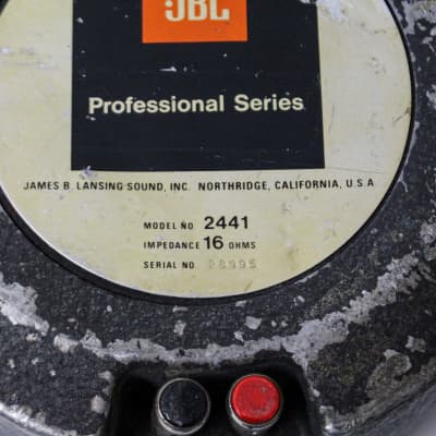 JBL 2441 Professional Series 16 Ohm 2 JBL 2441 Professional Series 16 Ohm 2