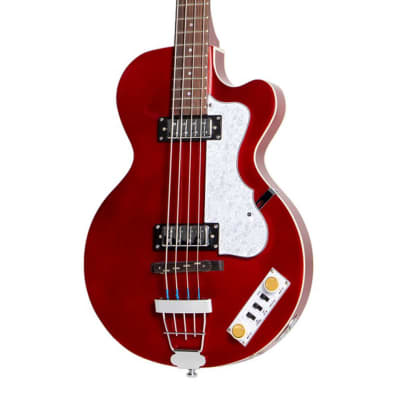 Hofner Club Pro Edition Bass Guitar - Metallic Red image 3