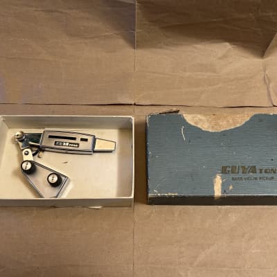 Guyatone GP-24 60s 70s - Chrome Acoustic Guitar Soundhole Pickup in Box Very Good Condition image 8