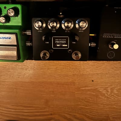 Reverb.com listing, price, conditions, and images for browne-amplification-protein-dual-overdrive-black