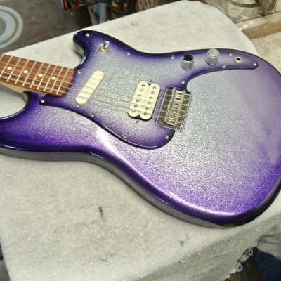 Fender Duo Sonic MIM Player series  HS 2019 custom large flake silver purple burst image 4
