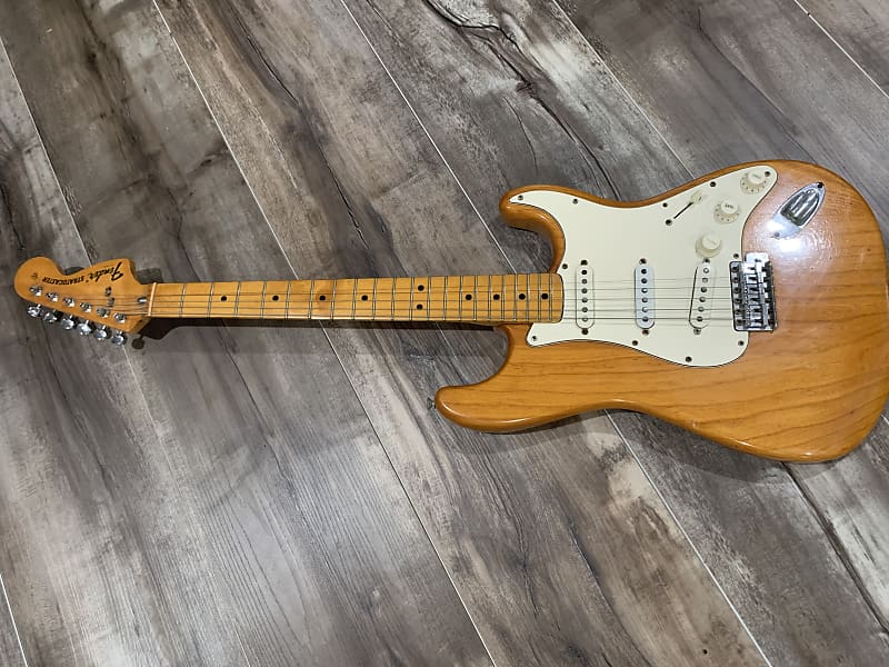 Fender Stratocaster 1973 Blonde natural maple w case OHSC original vintage Antique Natural image 1