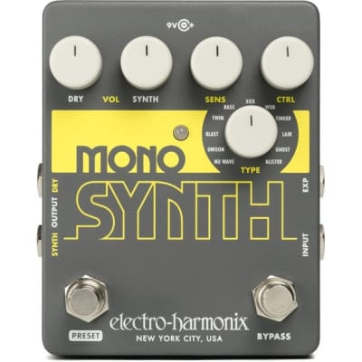 Electro-Harmonix Mono Synth Guitar Synthesizer Pedal for sale