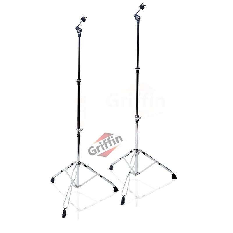 Griffin Cymbal Stand 2 Pack Percussion Drum Hardware Reverb