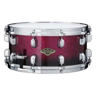 Tama Starclassic Walnut/Birch Snare Drum 14x6.5 Molten Dark Raspberry Fade image 1