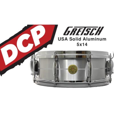 Gretsch USA Solid Aluminum Snare Drum 14x5 image 3
