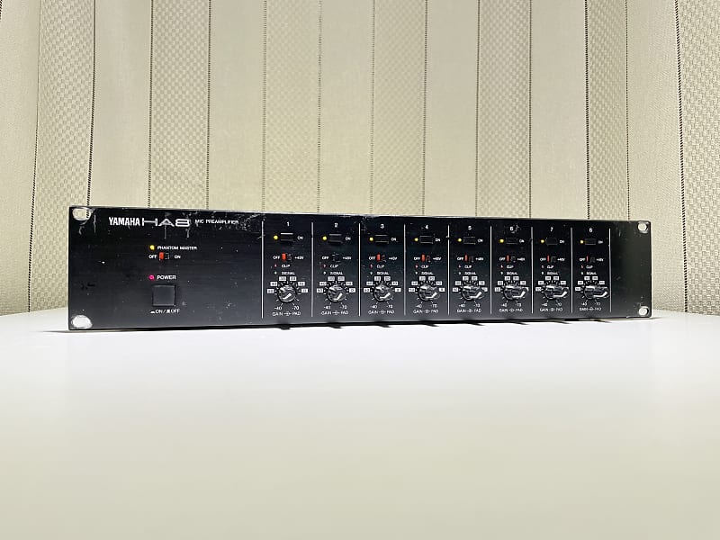 8チャンネル搭載　動作ok マイクプリアンプ YAMAHA HA8動作確認済み HA8 / MIC Preamplifier【中古放送用・業務用 映像機器・音響