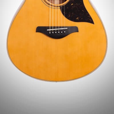 Yamaha AC5M Concert Acoustic-Electric Guitar (with Case), Vintage Natural image 3
