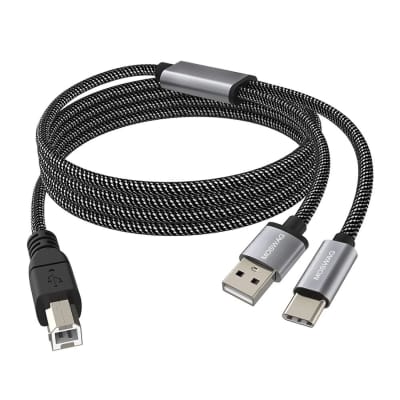  Cable Matters USB C Printer Cable 3.3 ft (USB C to USB B Cable, USB  B to USB C Cable) Compatible with Printer, MIDI Controller, MIDI Keyboard  and More in Black 