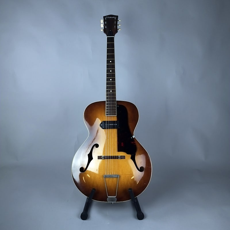美品　シルバートーン　Silvertone arched top guitar 1960s Kay-made Silvertone 619 Archtop Guitar