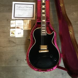 Gibson Les Paul Custom 1 Pickup 2014 Black from the Lenny Kravitz Collection with COA! image 11