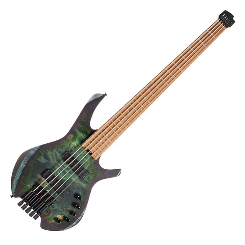 Cort Space 5, 5-String Headless Bass, Star Dust Green image 1