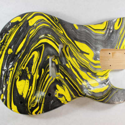 Multicolor swirled Alder Precision bass guitar body - fits Fender necks J1084 image 1
