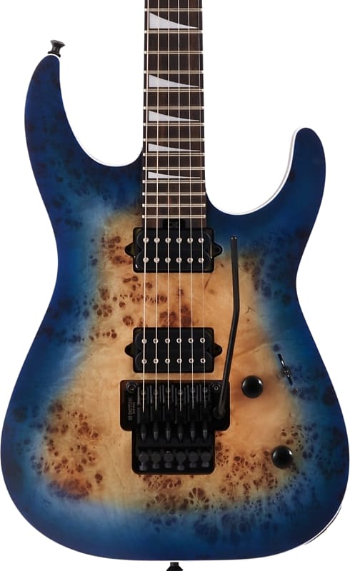 Jackson MJ Series Dinky DKRP Electric Guitar, Ebony Fingerboard, Transparent Blue Burst image 1