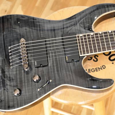 ESP LTD H-1007FM STBLK / H1007 / H1007 FM See Thru Black / Made in Korea /  Demo Model Shop VGC / New | Reverb