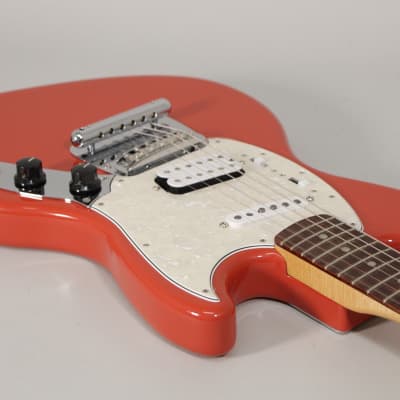2021 Fender Kurt Cobain Jag-Stang Fiesta Red Electric Guitar w/Gig Bag image 4
