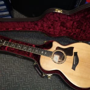 used Taylor 812ce Cutaway acoustic electric guitar with hardshell case image 1