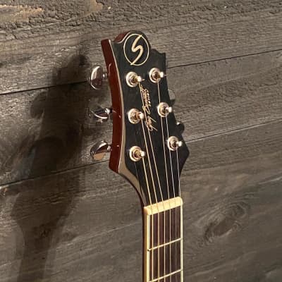 Samick OM-12CE Koa Greg Bennett Orchestra Acoustic Electric Guitar image 9