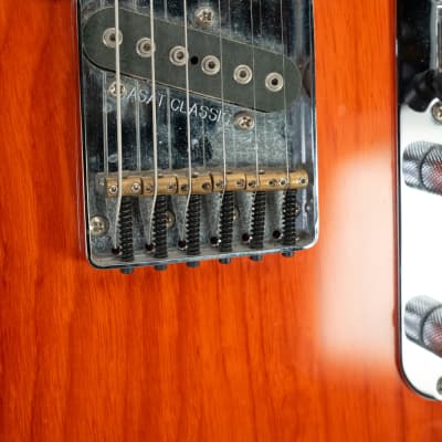 Used G&L Tribute Series ASAT Classic Bluesboy Semi-Hollow with Maple Fretboard - Clear Orange image 13