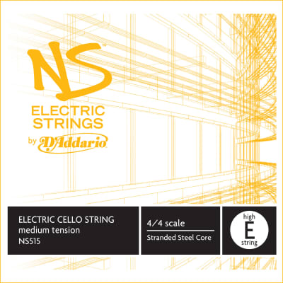D'Addario NS515 NS 4/4 Electric Cello String - High E Medium