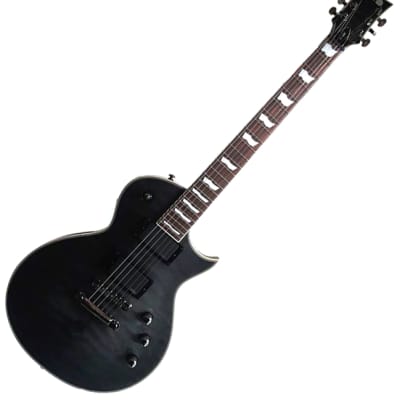 LTD EC-401QM Satin See Thru Black Eclipse Single Cutaway EMG LTD EC-401QM Satin See Thru Black Eclipse Single Cutaway EMG