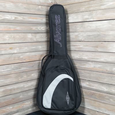 Alvarez Deluxe Parlor Size Acoustic Guitar Gig Bag - Black | Reverb