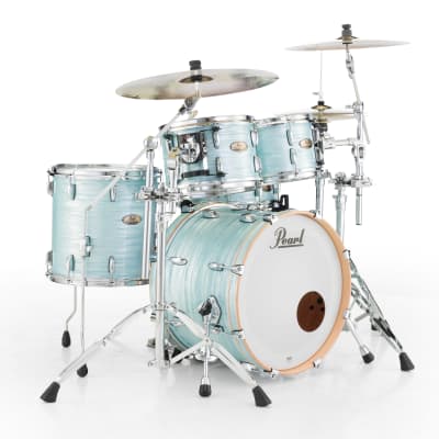 Pearl Session Studio Select Ice Blue Oyster 20x14/10x7/12x8/14x14 Drums Shell Pack & GigBags Authorized Dealer image 2