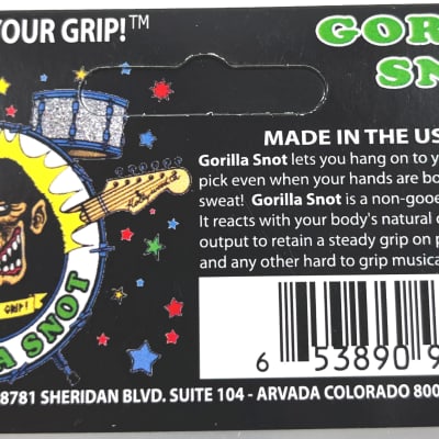 Gorilla Snot Pick and Drumstick Grip Enhancer