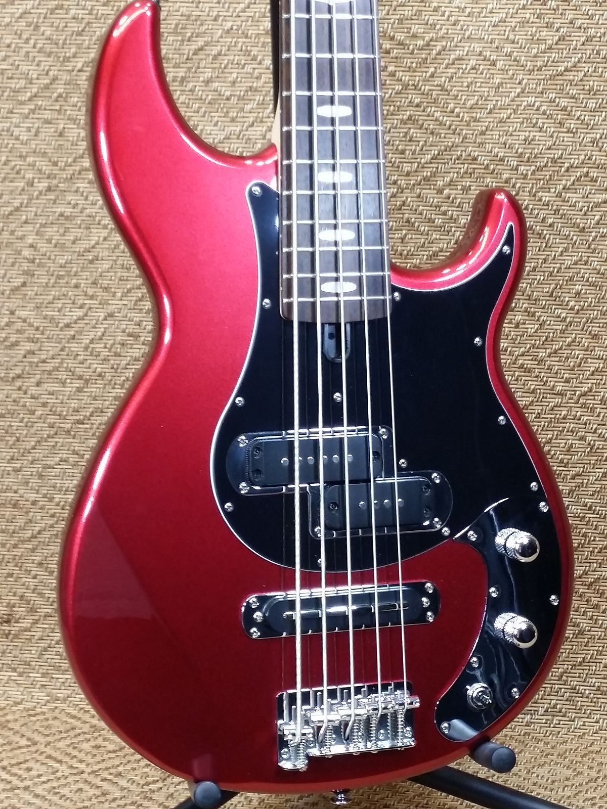 Yamaha BB425X-RM 5-String Bass Red Metallic w/ Rosewood | Reverb