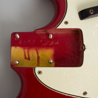 Fender  Mustang Bass Solid Body Electric Bass Guitar (1966), ser. #181321, black tolex hard shell case. image 16