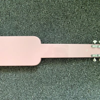 Eastwood Airline Lap Steel 2023 mint Shell Pink with gig bag. image 4