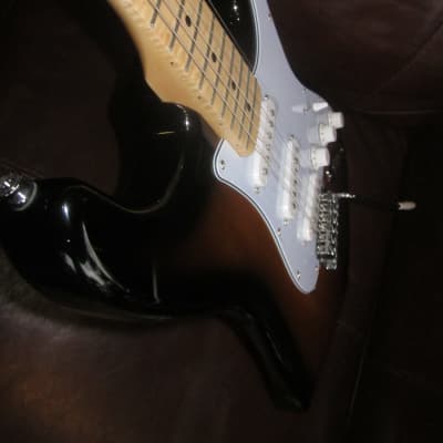 Jay Turser  Double Cutaway Electric Guitar w/ Cable, Tremolo Bar, and Allen Wrench JT-300M-TSB-M-U - Tobacco Burst image 3