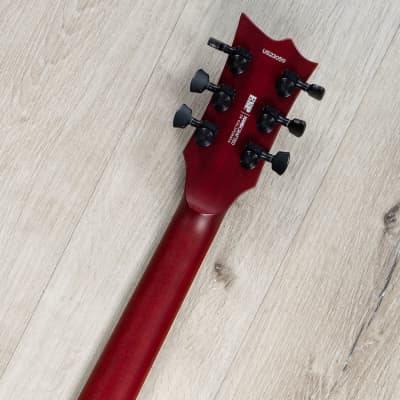 ESP USA Eclipse Semi-Hollow Guitar, Ebony Fretboard, EMG 57 / 66, Black Cherry image 9