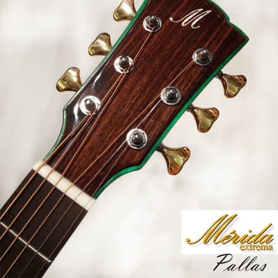 Merida Pallas Solid Engelmann Spruce & Rosewood Grand Concert Cutaway acoustic guitar image 13