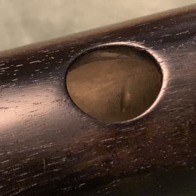 Murray Ebony flute with silver rings First period - Natural image 2