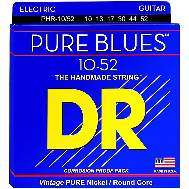 DR PHR-10-52 Big & Heavy Pure Blues Guitar Strings image 1