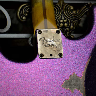 Fender Stratocaster  Standard Custom Relic Nitro Magenta Sparkle image 4