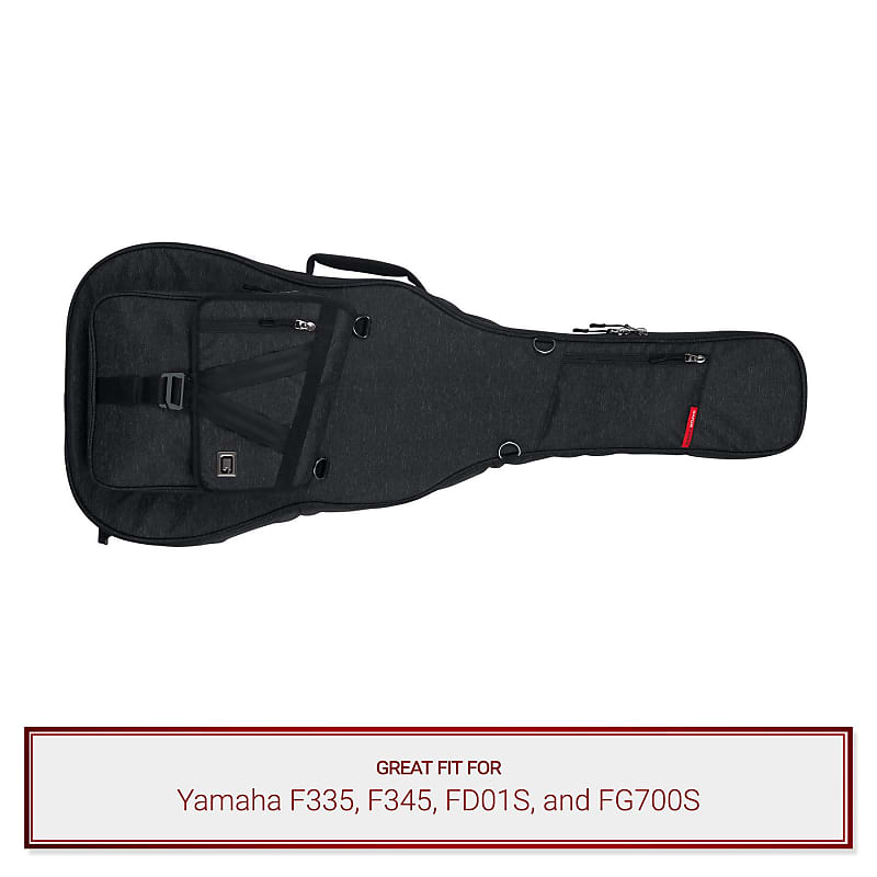 Gator Charcoal Transit Case fits Yamaha F335, F345, FD01S, FG700S image 1