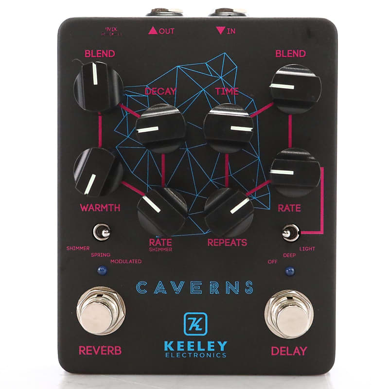 Keeley Caverns V2 Limited Edition Black Reverb Delay Guitar Reverb